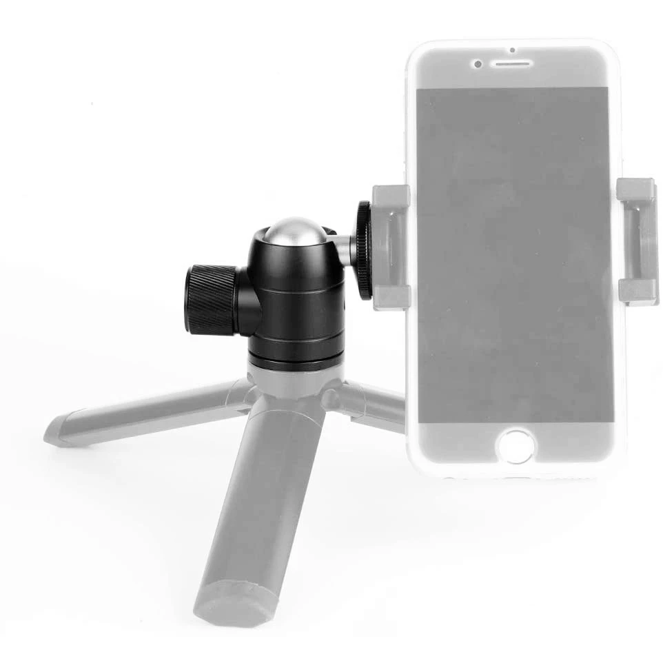 Mini Ball Head 1/4 inch Screw 360 Degree Rotatable Tripod Head LED Light Tripod Monopod Slider Digital Camera Compact DSLR tripod ball head cold shoe ball head camera panoramic head