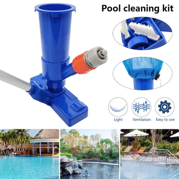 

Portable Swimming Pool Cleaning Pond Hot Spring Pool Fountain Cleaner Suction Head Pond Skimmer Set Home Cleaning Tool