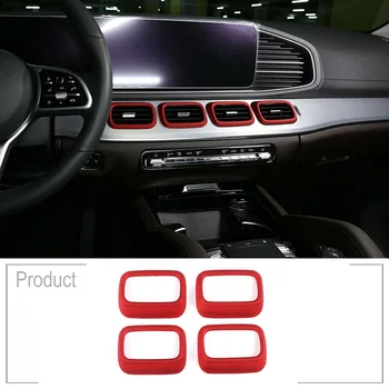 

Car Interior Red Center Console Air Condition Vent Cover For Benz GLE W167 GLS X16 2019 2020