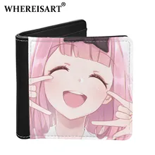 

WHEREISART Anime Kaguya-sama: Love is War Boys Wallet Cartoon PU Leather Short Purse Chika Money Credit Card with No Zipper Bags