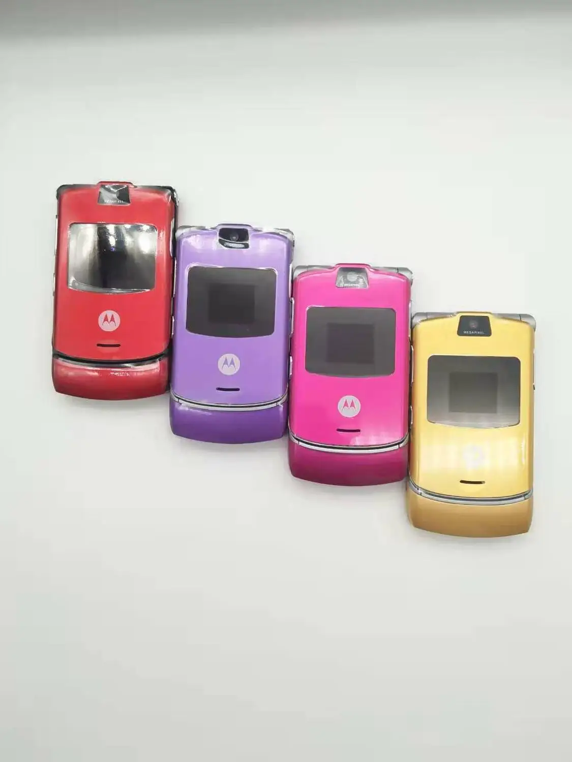 Хорошее качество оригинальная мировая версия флип GSM Quad Band Motorola Razr V3 мобильный телефон один год гарантии