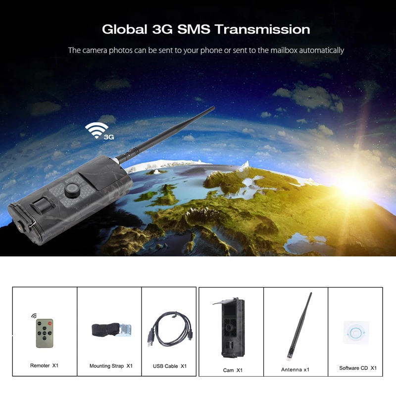 Hunting Camera WCDMA/CDMA 1080p HD IR Hunting Camera 16MP Trail Camera 3G MMS GPRS IP65 Video Recorder Night Vision Cam 0.5s