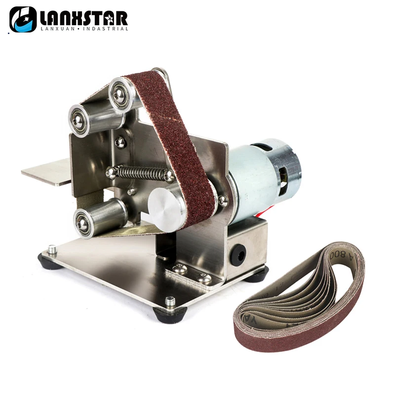 

Electric Belt Sander DIY Polishing Grinding Machine Fixed Angle Sharpening Machine Blade Desktop Cutter Edges Power Tool