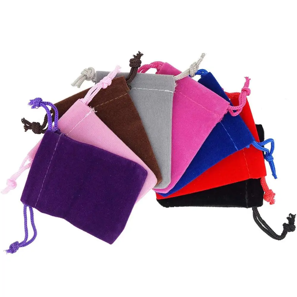 Velvet Pouch Jewelry 50 Pieces Velvet Bag Fashion Packaging 10pcs
