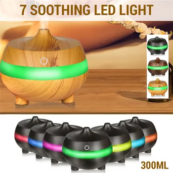 

USB Aroma Essential Oil Diffuser Ultrasonic Cool Mist Humidifier Air Purifier 7 Color Change LED Night light For Office Home Car