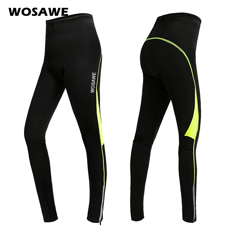 

WOSAWE Cycling Pants Sportswear Women's Bike Trousers Bicycle MTB Downhill Riding Clothing Padded Spring Female Pants Green Red