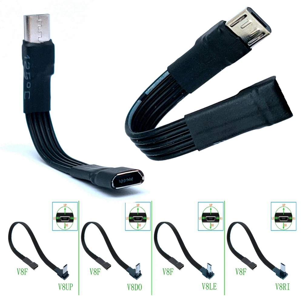 High Quality 5CM-100CM Micro USB 2.0 B 5pin Male to Female M/F Extension Charging Data Charger Lead Extender Cable 0.1m