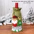 New Year 2022 Santa Claus Snowman Wine Bottle Cover Noel Christmas Decoration for Home Dinner Decor Christmas Gift Tree Ornament 15