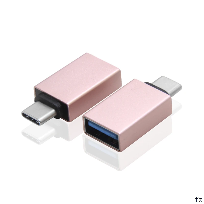 100 шт. USB 3,1 type C адаптер типа OTG C штекер USB 3,0 A Женский конвертер OTG функция для Macbook Google Chromebook