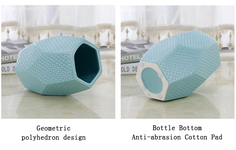 Creative Multi-faceted Geometric Vase Ceramic Flower Pot Flower Basket Flower Vase Decoration Home Nordic Decoration
