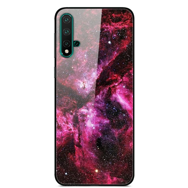 16 Чехол из закаленного стекла для huawei NOVA 5, Мягкий бампер с 3D принтом, чехол для huawei Nova 5 Pro, чехол для телефона Nova5 6,3", Чехол - Цвет: 16