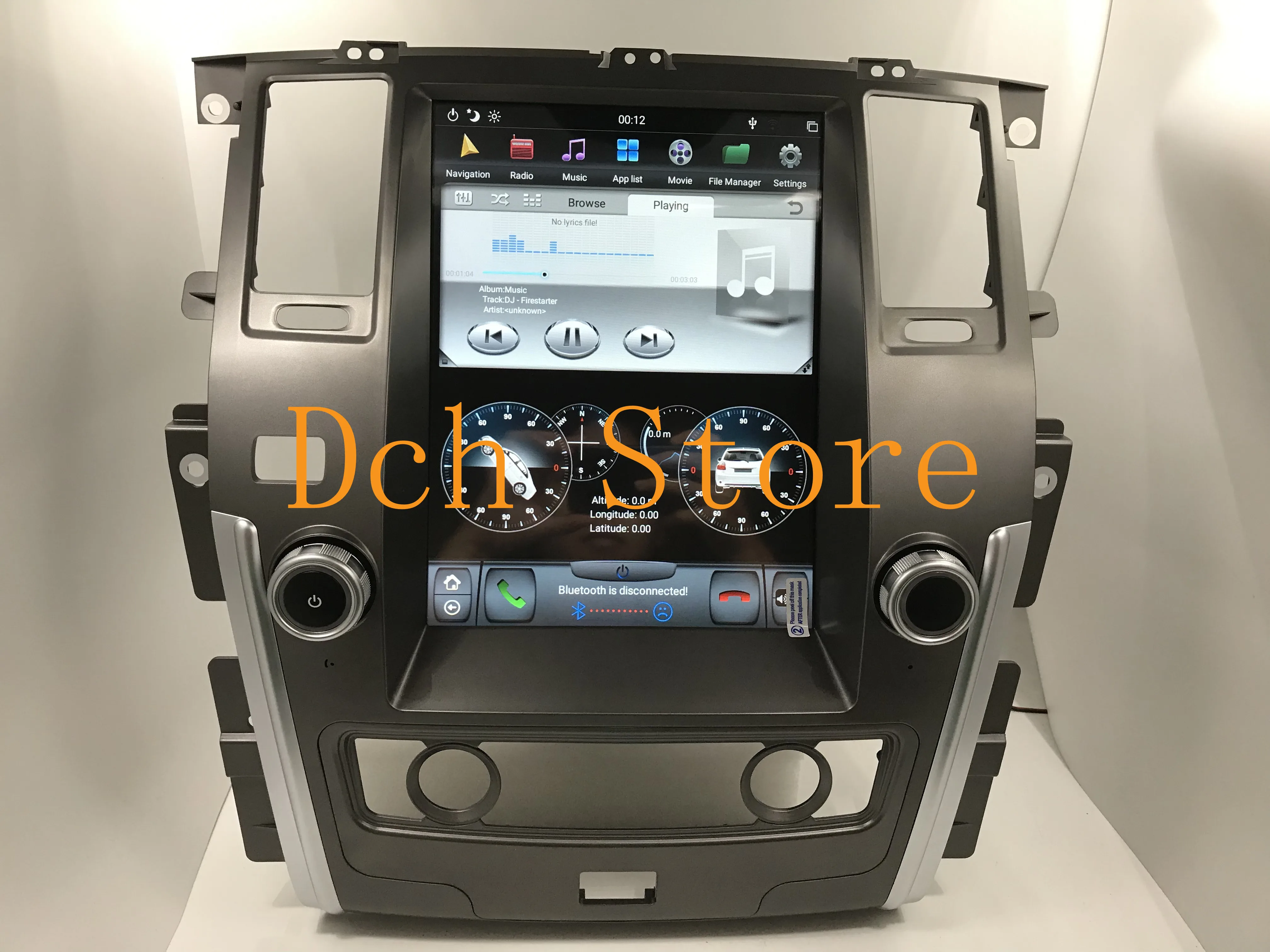 Вертикальный автомобильный DVD GPS в стиле Тесла 12 1 Android 9 0 для Nissan Patrol 2010 2011 2012 2013 2014