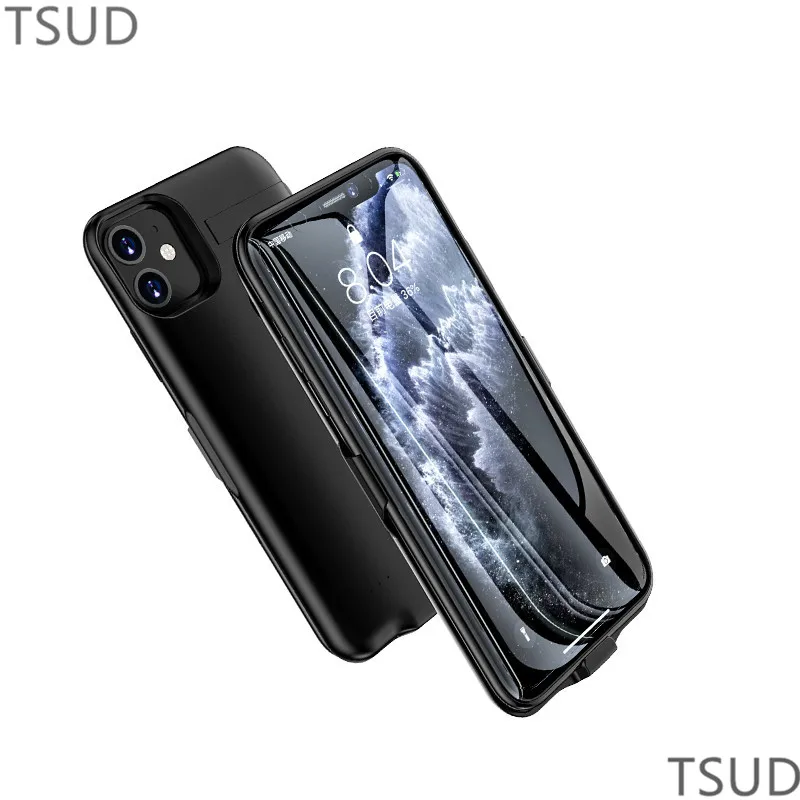 5800mah stand holder battery charger case for iphone 11 Pro external portable wireless charging cover for iphone 11 Pro luxury