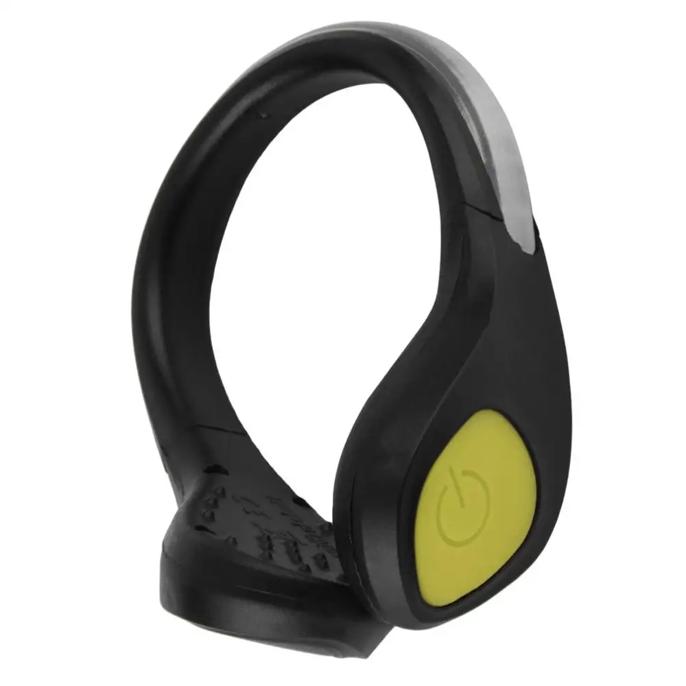 yellow Newest 1Pc Bicycle Lights Bright Luminous LED Shoe bike Light Clip Warning Lamp fits Night Walking Running bike - Цвет: yellow