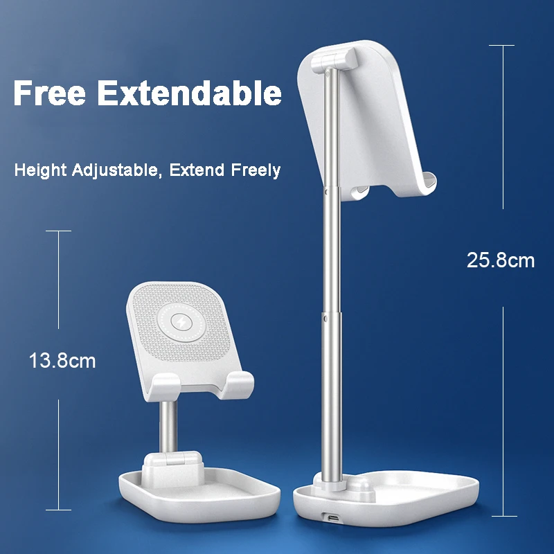Foldable QI Wireless Charger Stand For Iphone 11 Iphone 11 Pro 10W Fast Charge Extendable Smartphone Tablet Desktop Holder