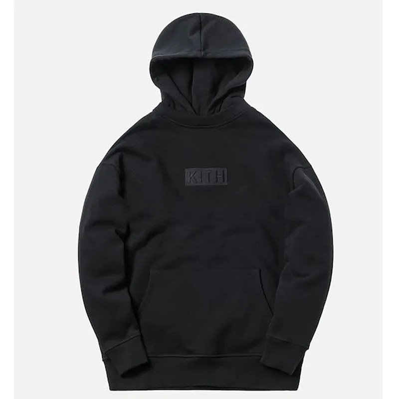 Вышитые KITH толстовки для мужчин женщин осень зима KITH толстовки хип хоп Уличная KITH пуловер с капюшоном