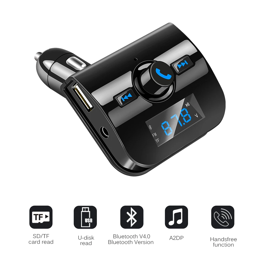 Автомобильный комплект громкой связи с Bluetooth fm передатчик ЖК дисплей MP3 плеер USB