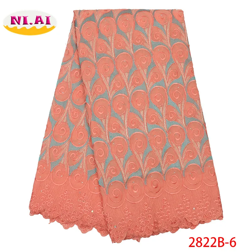 

Yellow Lace Dry Fabric, New Collection African Lace, Embroidery Lace Cotton Fabric Mr2822b