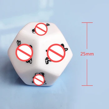Adults Games 12 Sides Love Posture Sex Couple Dice BDSM Erotic Crap Love Posture Sex Cubes Dice Toy for Couples Lovers Adults 4
