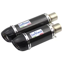 Универсальный Впускной 51 мм мотоциклетный глушитель из углеродного волокна Leovince мотоциклетный глушитель выхлопной трубы с DB Killer