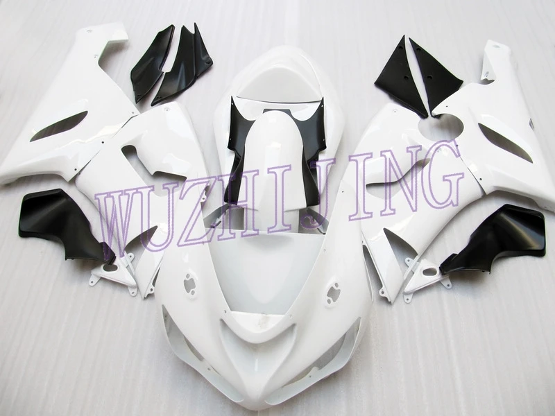 Body Kits for Kawasaki ZX6r 06 Abs Fairing Ninja ZX 6r 05 White Body