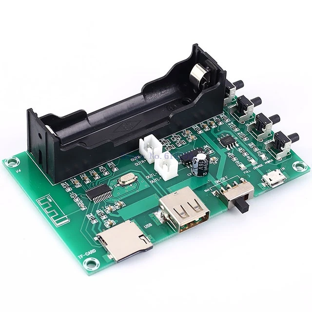 

A7-- For Aluetooth Dual Channel Audio Stereo Amplifier Module 5W+5W Wireless For Aluetooth Receiver Support TF Card DC 5V PAM840