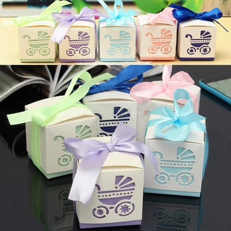 

Paper Box Xmas Baby Shower Hollow Ribbon Birthday Packing Favour Wedding Christmas Candy Box Supplies Gift Sugar Party