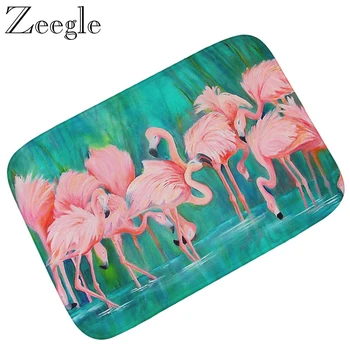 

Zeegle Flannel Doormat Non-slip Kitchen Floor Mat Soft Hallway Rug Anti-slip Water Absorption Mat Bath Outdoor Front Door Rug