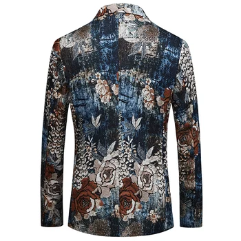 

Brand Men's Blazer Slim Blazer 2020 Men's High Quality Print Casual High Quality Fancy Blazer Men's Fashion Print Blazer