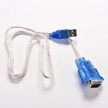 

1PC USB 2.0 to RS232 COM Port Serial PDA 9 pin DB9 Cable Male to Male M/M Adapter for PC PDA GPS 80cm