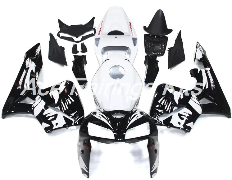 

Top (Injection mold) New ABS Motorcycle Full Fairing Kits Fit For Honda CBR600RR 05 06 F5 2005 2006 Fairings set black white FR
