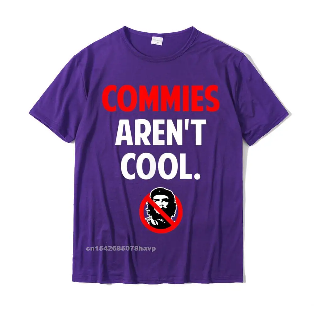 Mens Retro Summer Tees O Neck Lovers Day 100% Cotton T Shirts 3D Printed Short Sleeve Commies Arent Cool T-Shirt__1909. T Shirt Commies Arent Cool T-Shirt__1909. purple
