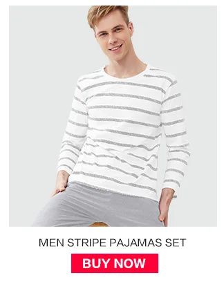 Для мужчин пижамы хлопок серый полосатый пижамный комплект с круглым вырезом Для мужчин DODOMIAN Домашняя одежда плюс Размеры L-3XL Высокое