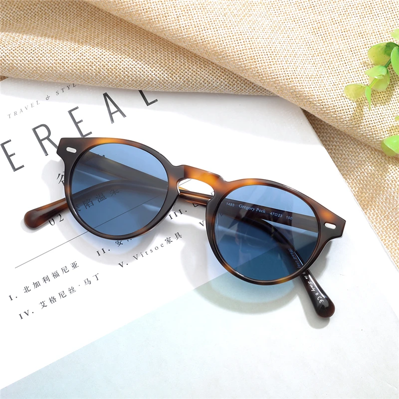 Oliver Gregory Peck, винтажные Поляризованные солнцезащитные очки, OV5186, прозрачная оправа, солнцезащитные очки, фирменный дизайн, мужские и женские солнцезащитные очки, gafas oculos