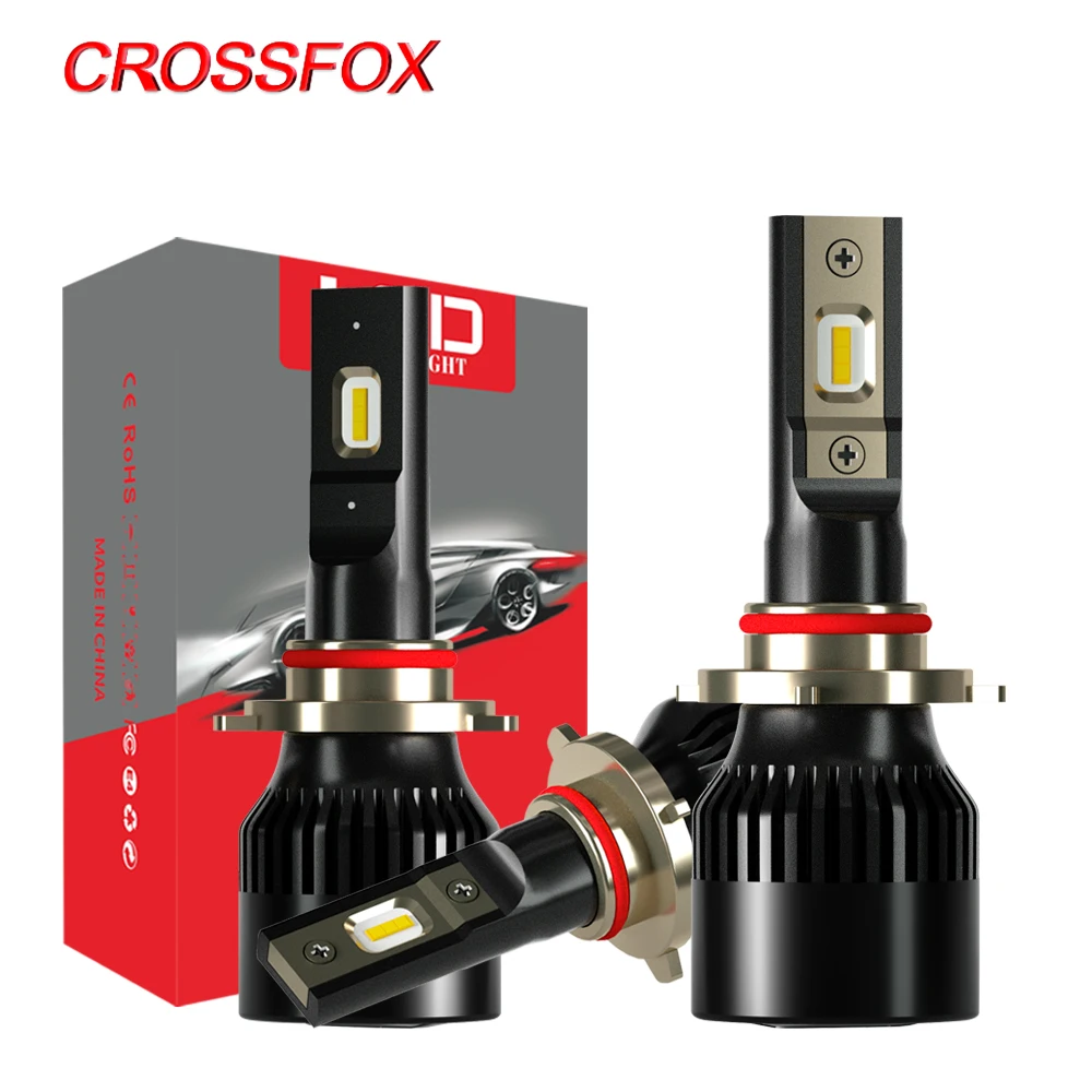 

CROSSFOX Auto Lamp H7 led h4 H1 H3 9006 HB4 HB3 9005 LED H11 H8 H9 Car Styling 6000K automotivo Headlight Bulb Car Light Lampada