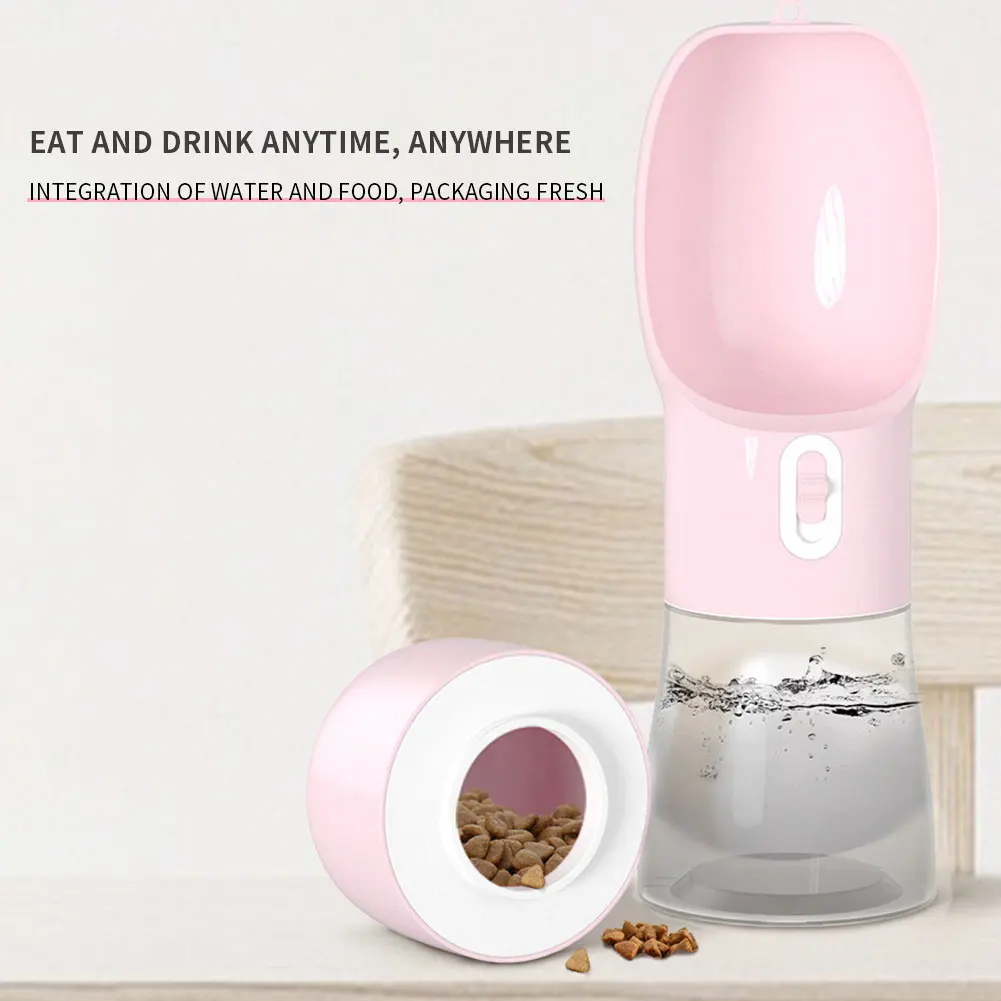 Et-tazón alimentador de botellas de agua para perros, botella de agua portátil, mascotas, para viajes al aire libre, cuencos de agua para perros