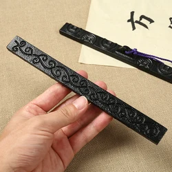 Poids de papier métallique multifonction en fer, 2 pièces, peinture à l'encre chinoise, accessoire de pressage de papier de riz avec motif de pièce de monnaie en cuivre 