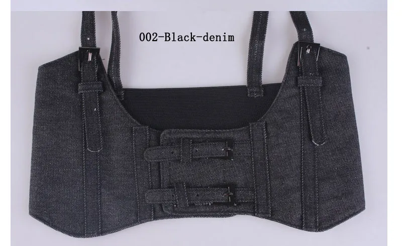 002-Black Deepeel 1 шт. 10 см* 74 см женский ремень широкий пояс-ремень кожаные аксессуары Пояс Ретро панк кожаный корсет пояс для чулок YK731 - Цвет: 002-Black