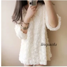 Трехмерная большая Роза кружевной материал для свадьбы платье, кружево, ткань