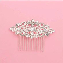 Женские стразы вечерние расческа для волос Декорации для фотографии цветок легкий подарок аксессуары свадебное украшение для волос свадьба