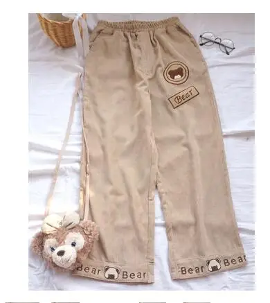 2 Japanese style pants Girls trouser Corduroy Student pants Spring - Цвет: 2