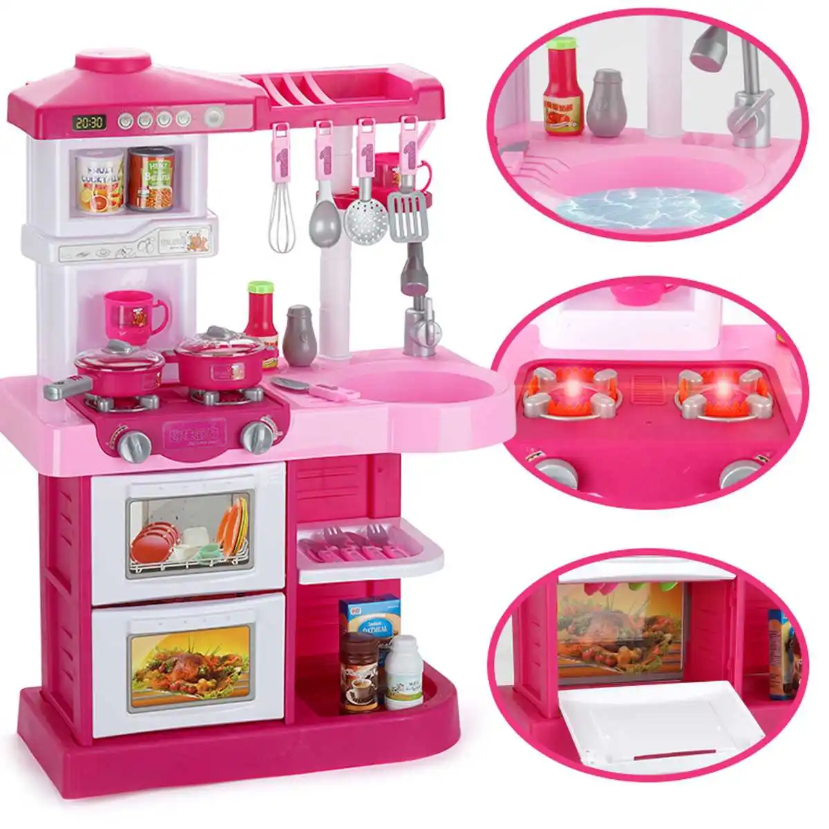 

LBLA 35Pcs Kids Play House Pretend Play Tableware Sets Toys Kitchen Cooking Simulation Miniature Kitchen Toys For Children Gifts
