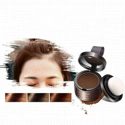 Viagem portátil macio fino cabelo à prova dlong água longa duração hairline enraizamento em pó uso diário hairline sombra em pó