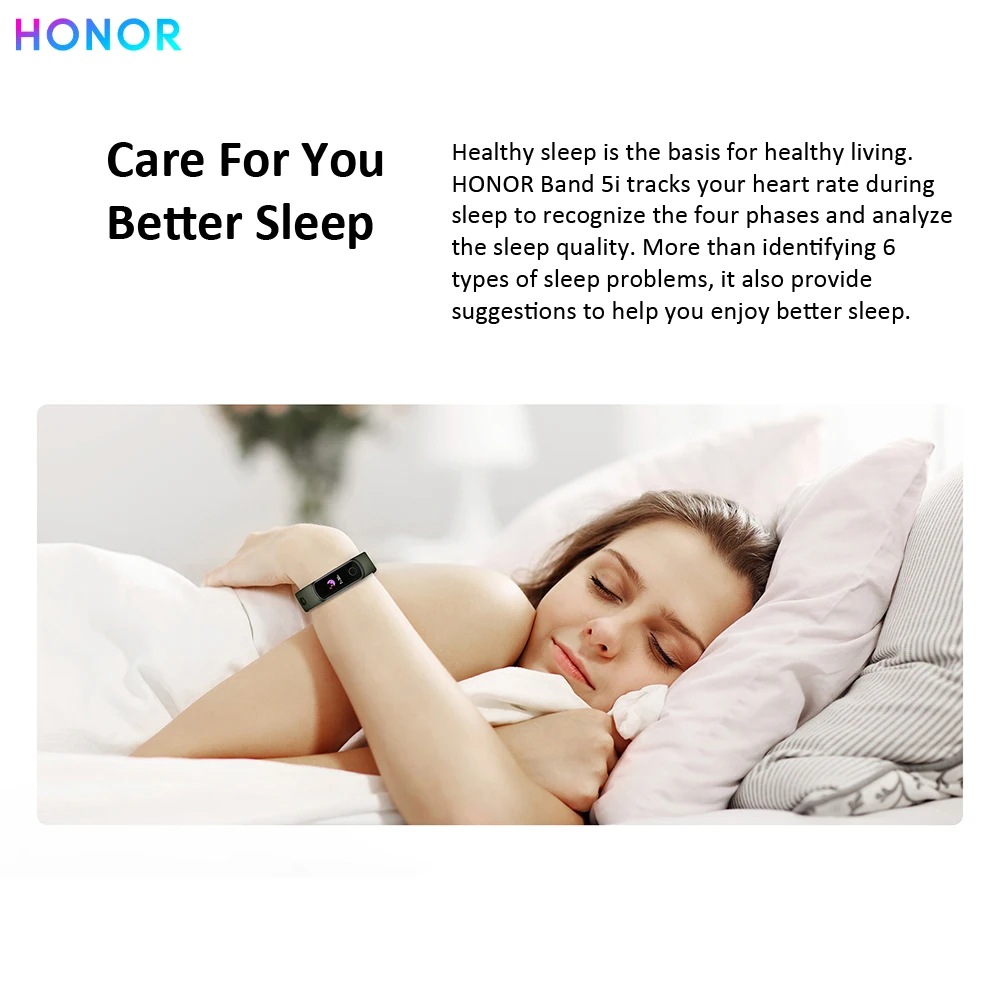 HONOR Band 5i водонепроницаемый BT4.2 умный Браслет Смарт-Браслет фитнес-трекер монитор сердечного ритма во время сна умные часы для Android/iOS