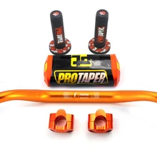 1 1/" толстый руль 28 мм руль+ ручки+ зажимы для штанги+ барная накладка Мотоцикл MX Мотокросс питбайк для KTM EXC CRF YZF250 KLX RM