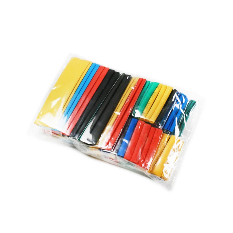 328PCS/LOT Heat Shrink Tube Kit Shrinking Assorted Polyolefin Insulation Sleeving Heat Shrink Tubing Wire Cable 8 Sizes 2:1