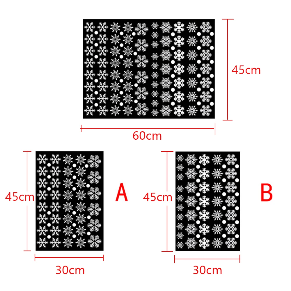 Anpro 38 шт./лот стикер снежинки Рождественские украшения наклейки на окна статические наклейки домашние наклейки Рождество год обои