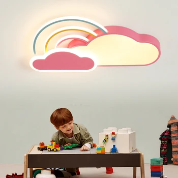 

Ceiling Lights Cloud+rainbow Led Ceiling Light Room Modern Ceiling Lamp for Bedroom Children's Room Kids Lustre Led LED Bulbs AC