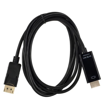 

1.8M 6FT Display Port DP to HDMI Cable 4Kx2K Gold Plated DisplayPort Adapter for Air Dell Monitor