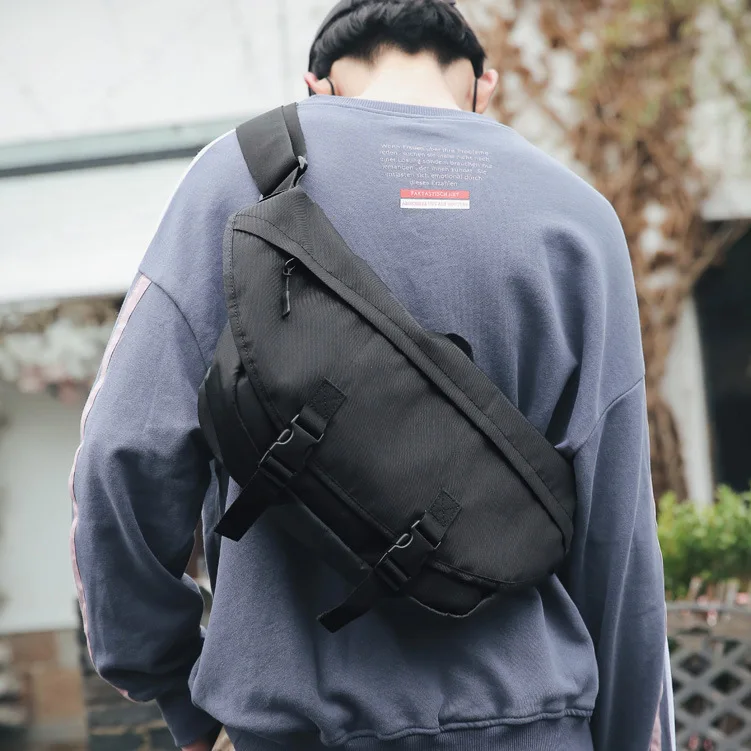 Популярный бренд сумка-мессенджер Повседневная рабочая одежда рюкзак хип-хоп Мужская Функциональная сумка через плечо INS фиксированная передача тренд школьная сумка
